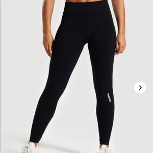 Black Powerdown Gymshark Leggings